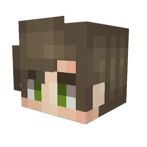 Khezley Minecraft avatar head, 3D render