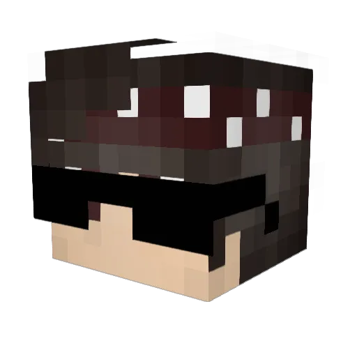 Khezut Minecraft avatar head, 3D render