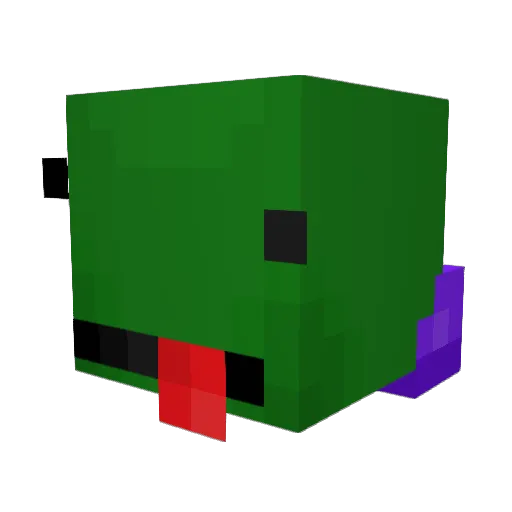 Khigh Minecraft avatar head, 3D render