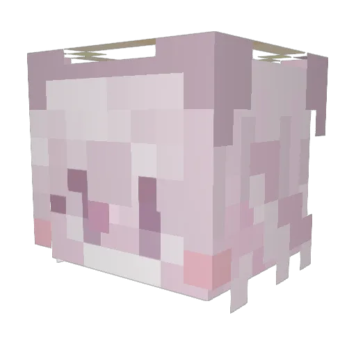Khinein Minecraft avatar head, 3D render