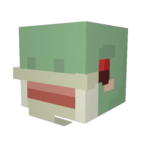 Khinsath Minecraft avatar head, 3D render