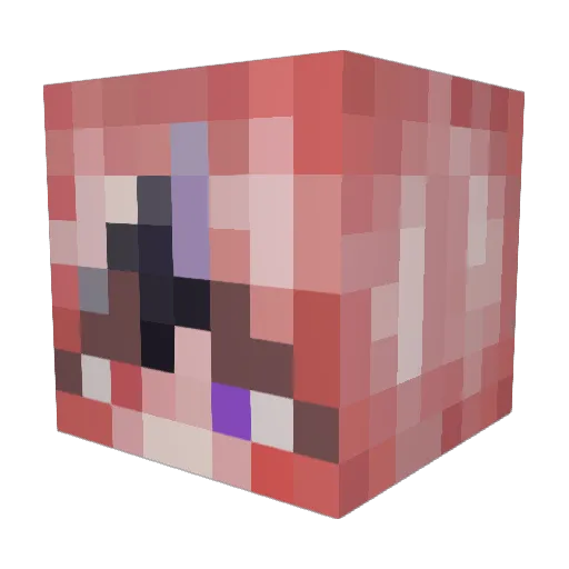 Khione__ Minecraft avatar head, 3D render