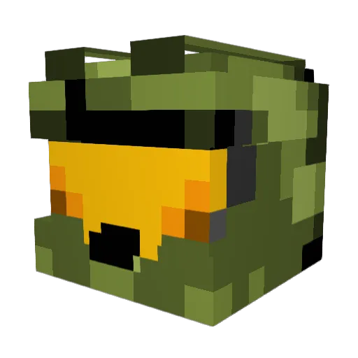 Khisky Minecraft avatar head, 3D render