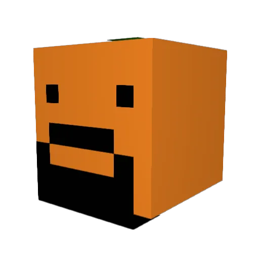 Khiu Minecraft avatar head, 3D render