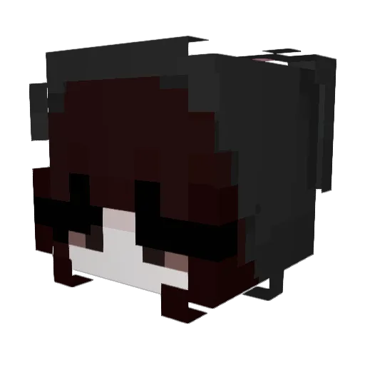 Khixbn Minecraft avatar head, 3D render