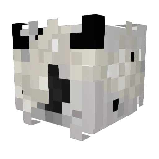 KhloeVva Minecraft avatar head, 3D render