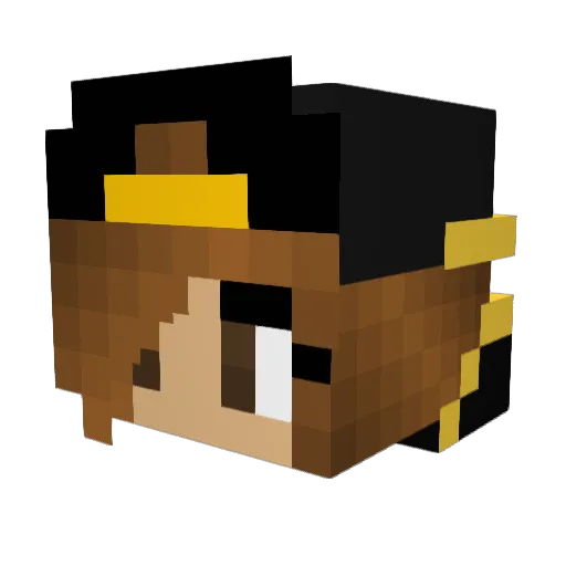Khloebug3 Minecraft avatar head, 3D render