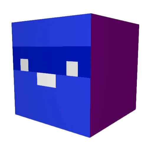 Kho6ii Minecraft avatar head, 3D render