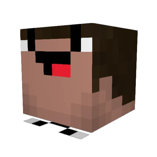 KhoaPro Minecraft avatar head, 3D render