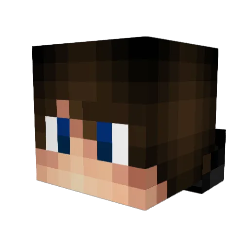 Khonanzo Minecraft avatar head, 3D render