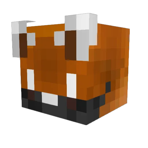 Khonor Minecraft avatar head, 3D render