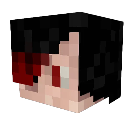 Khonsu_3 Minecraft avatar head, 3D render