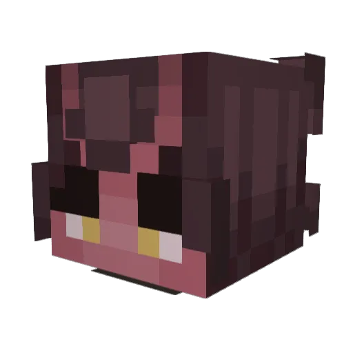 Khonsuuuu Minecraft avatar head, 3D render