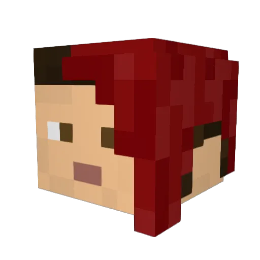 KhooKuLoong Minecraft avatar head, 3D render