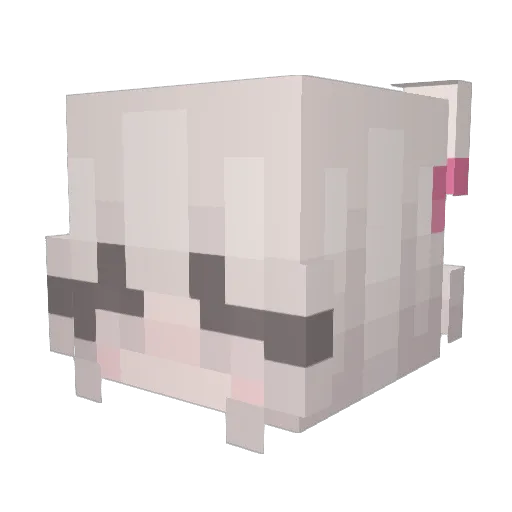 Khoo_ Minecraft avatar head, 3D render