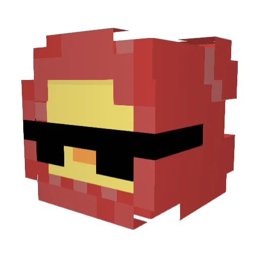 KhorakNW Minecraft avatar head, 3D render