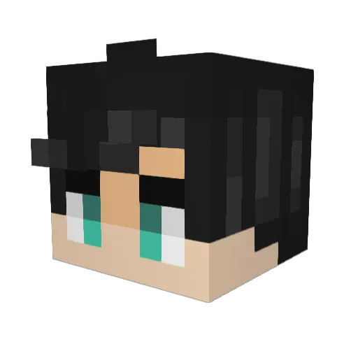 Khosei Minecraft avatar head, 3D render