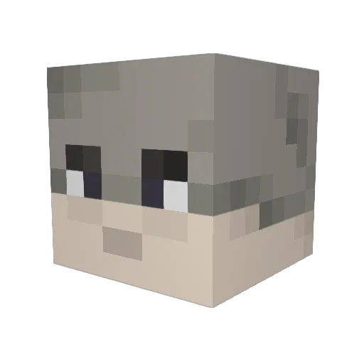 Khotar Minecraft avatar head, 3D render