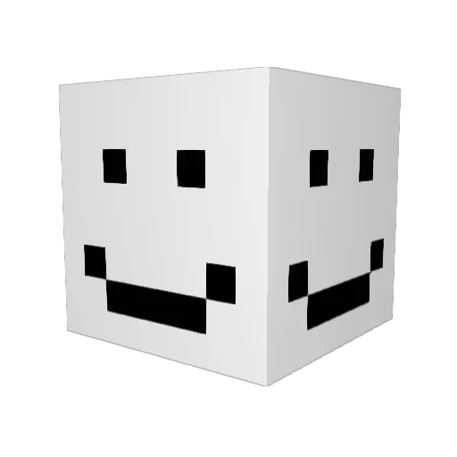 Khovhe Minecraft avatar head, 3D render