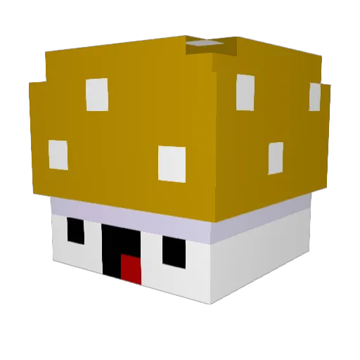 Khqnh Minecraft avatar head, 3D render