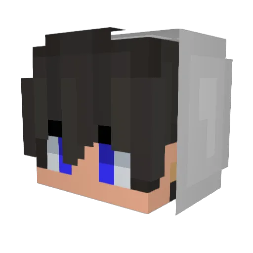 Khris_MVP Minecraft avatar head, 3D render