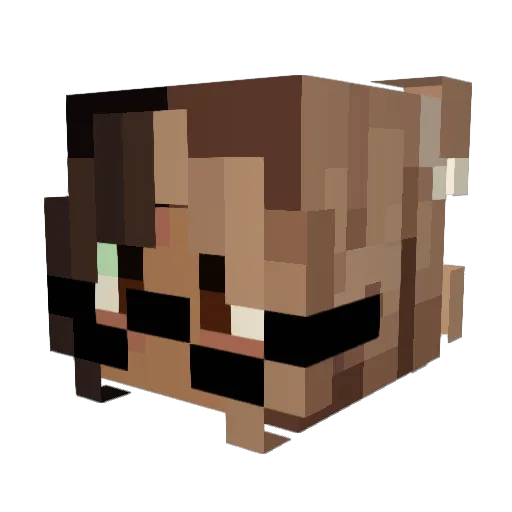 Khrit Minecraft avatar head, 3D render