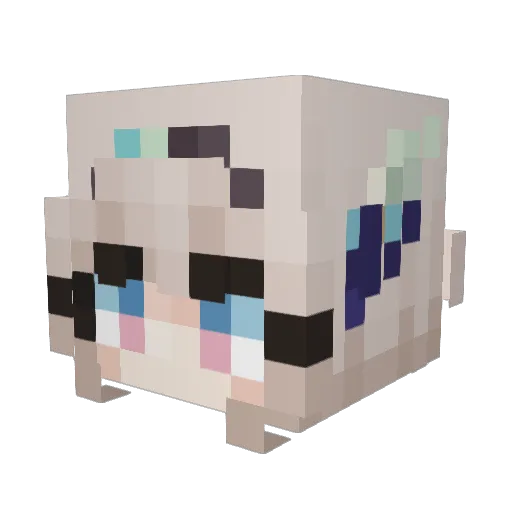 Khronobreak Minecraft avatar head, 3D render