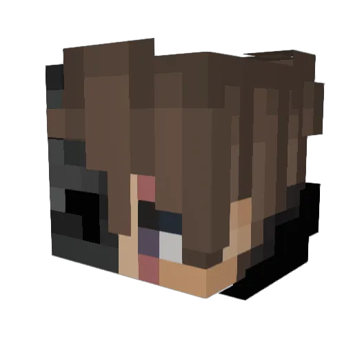 Khronosome Minecraft avatar head, 3D render