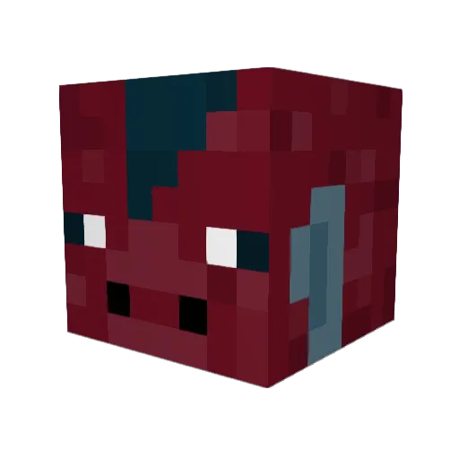 Khronzalonz Minecraft avatar head, 3D render
