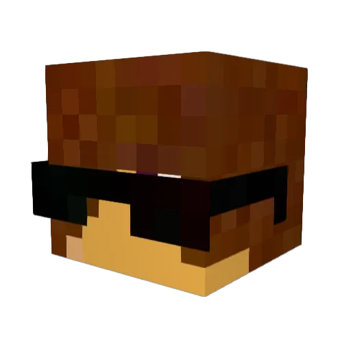 Khrust_ Minecraft avatar head, 3D render
