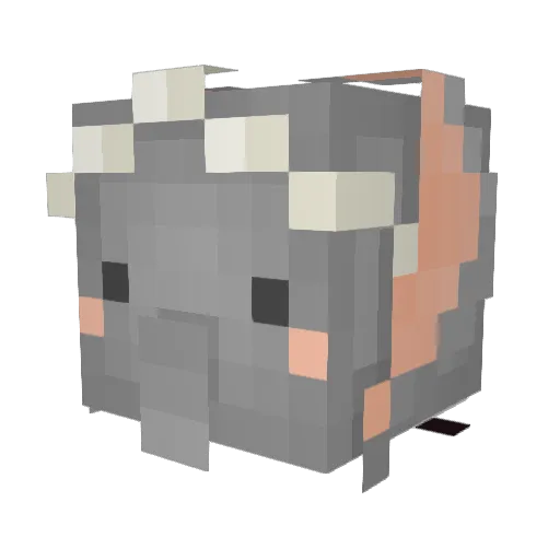 Khulfi Minecraft avatar head, 3D render