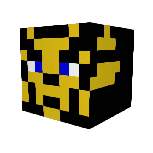 Khululeka Minecraft avatar head, 3D render
