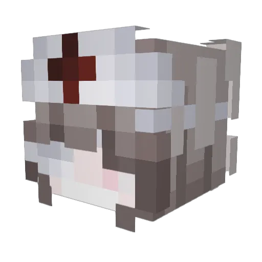 KhunSeba Minecraft avatar head, 3D render