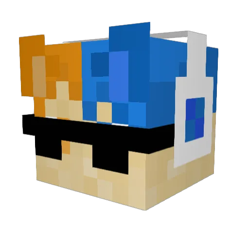 Khun_Jake Minecraft avatar head, 3D render