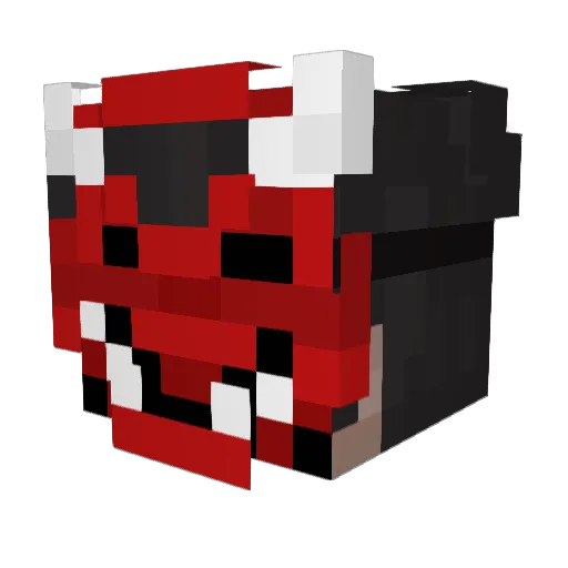 Khur0 Minecraft avatar head, 3D render