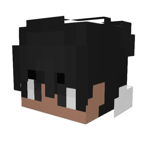 Khusrau Minecraft avatar head, 3D render