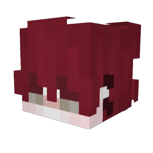 Khvastlivyy Minecraft avatar head, 3D render