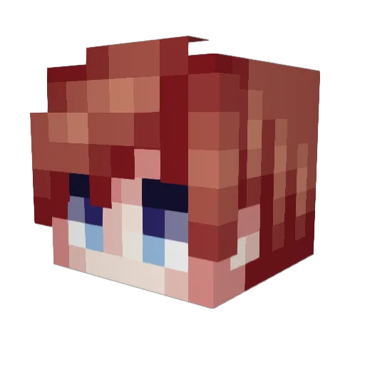 Khyel Minecraft avatar head, 3D render