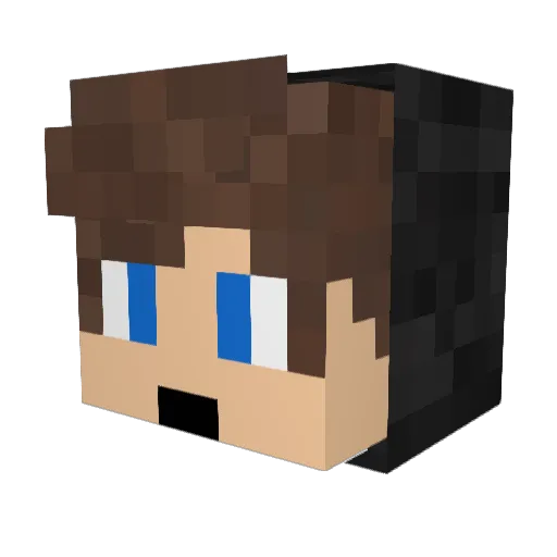 Khyrall Minecraft avatar head, 3D render