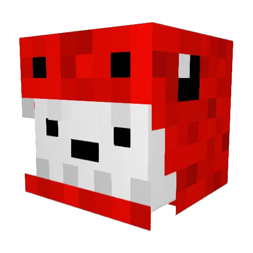 KiCa08gang Minecraft avatar head, 3D render