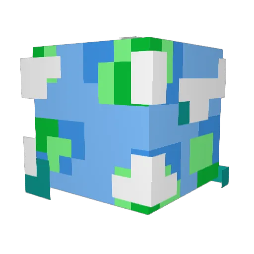 KiChance Minecraft avatar head, 3D render