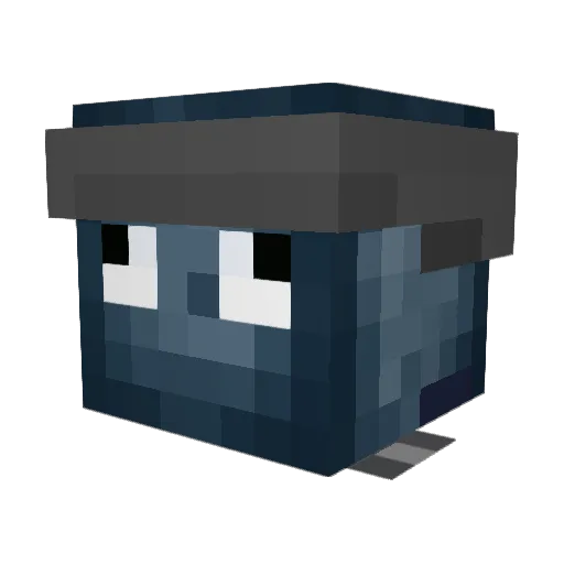 KiCkStArZ Minecraft avatar head, 3D render