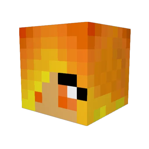 KiDDeLaxx Minecraft avatar head, 3D render