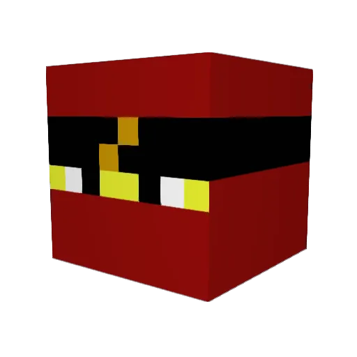 KiIi10 Minecraft avatar head, 3D render