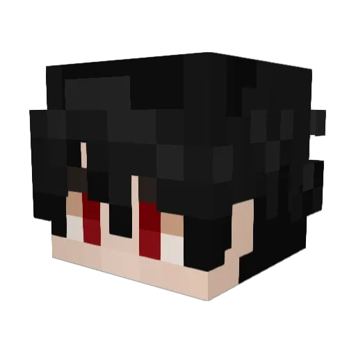 KiKieCraft Minecraft avatar head, 3D render