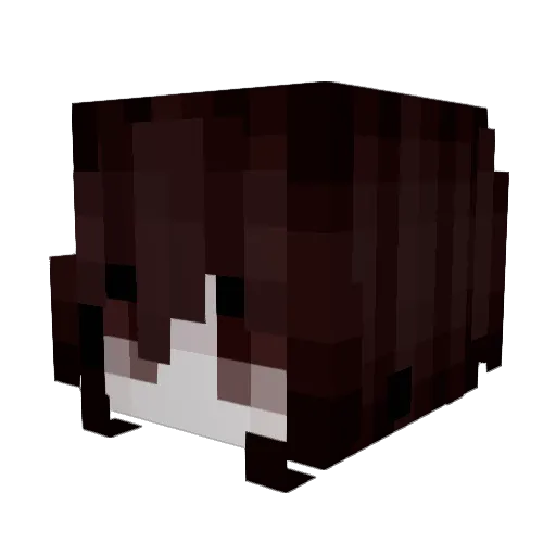 KiKioux Minecraft avatar head, 3D render