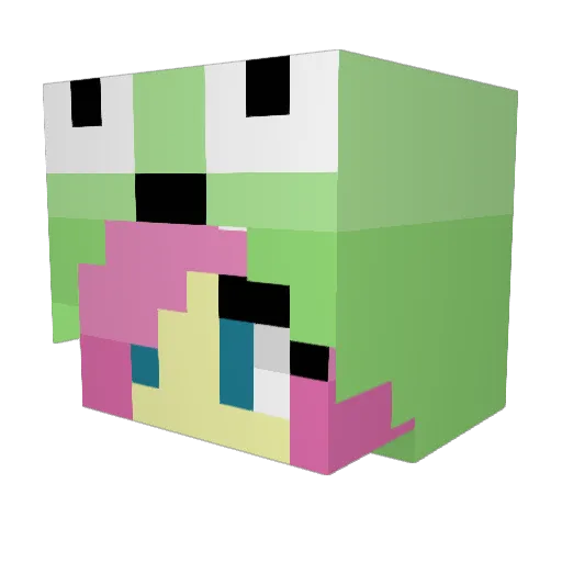 KiLunaNyx Minecraft avatar head, 3D render
