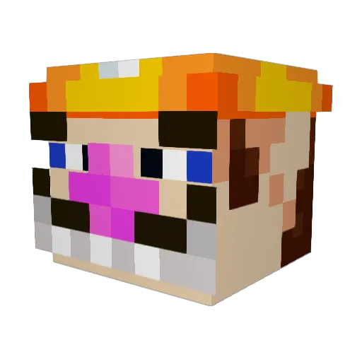 KiMCHiMARU Minecraft avatar head, 3D render