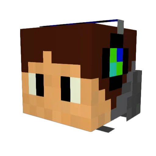 KiMi_Minecraft Minecraft avatar head, 3D render