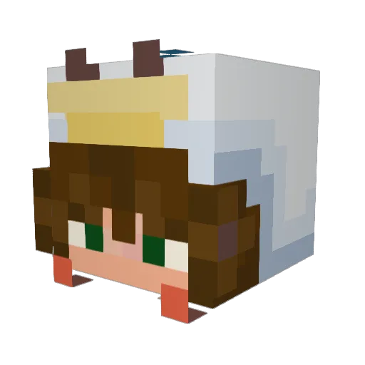 KiRbY0423 Minecraft avatar head, 3D render